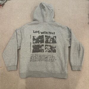 Gray Graphic Hoodie